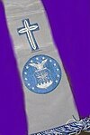 Air Force-issued scarf/stole for Christian chaplains