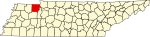 State map highlighting Henry County