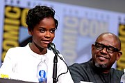 With Letitia Wright (22 July 2017)