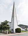 Deutsch: Turm der katholische Pfarrkirche St. Augustinus in Willingen (Upland).