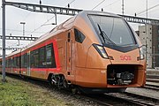 Since 2019, Stadler FLIRT3 trains ("Traverso") operate as InterRegio Voralpen Express between Lucerne and St. Gallen