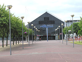 Entree van het Scottish Exhibition and Conference Centre.