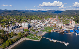 Aerial view of Coeur d'Alene