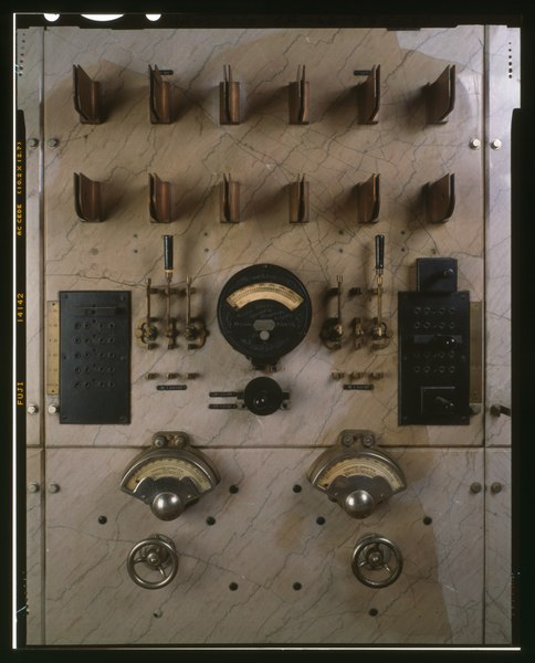 File:DETAIL VIEW OF CONTROL PANEL DIRECT CURRENT, FOLSOM POWERHOUSE - Folsom Powerhouse, Adjacent to American River, Folsom, Sacramento County, CA HAER CAL,34-FOLSO.V,2-83 (CT).tif