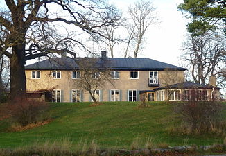 Villa Wehtje, Djursholm, fasad mot syd.