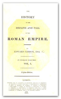 GIBBON(1818) The History of the Decline and Fall of the Roman Empire (Vol.1).jpg