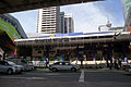 Masjid Jamek LRT Station entrance on Jalan Tun Perak