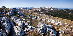 Krstača, point culminant du mont Hum.