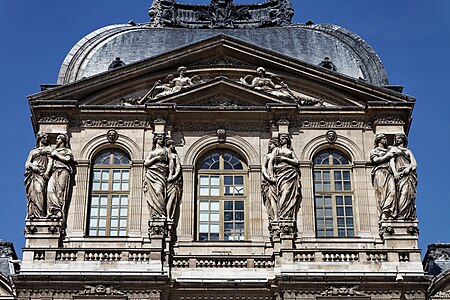 鐘亭（Pavillon de l'Horloge）的建築細節