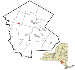 Location of Jeffersonville in Sullivan County, New York