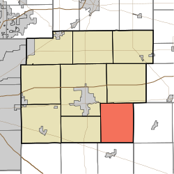 Location in Hancock County