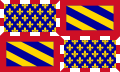 बरगण्डी Burgundy का झंडा
