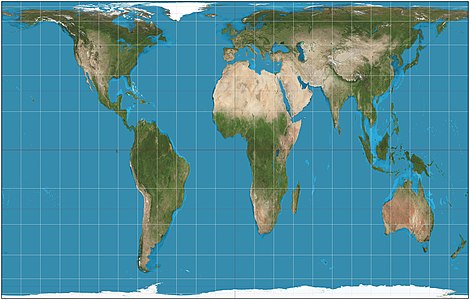 Gall–Peters projection, by Strebe