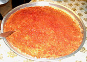 Kanafeh, a vermicelli-like pastry