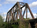 Pratt through truss of the former Seaboard Air Line Railway, located near Willow, Florida; abandoned since the mid-1980s