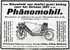 1907: Phänomobil, Gustav Hiller Maschinenfabrik Zittau.