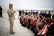 First Phase Then-Chief of Naval Operations (CNO) Adm. Mike Mullen addresses the remaining trainees of Class 266 at the end of "Hell Week."