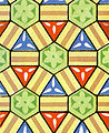 Azulejo persa esmaltado (ignorando colores: p6m)