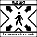 S13) — Diagonal pedestrian crossing