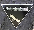 Naturdenkmal-Plakette an Hainbuche bei Redderse in der Region Hannover