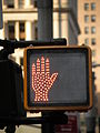 LED pedestrian signal in New York City