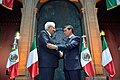 President Sergio Mattarella and President Enrique Peña Nieto in Mexico City; 2016.