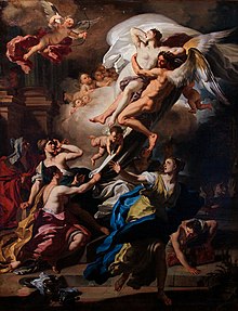 Francesco Solimena - Boreas Abducting Oreithyia, Daughter of Erechteus - 1729.jpg