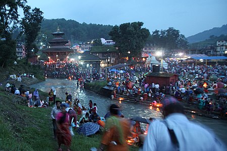 A view of Gokarneshwor Mahadev Temple during Gokarna Aunsi by Dinesh Shrestha