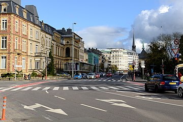 Der Übergang der N2, N4, N7 in die N50 am Place de Bruxelles