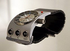 Stanley Kubrick The Exhibition - LACMA - 2001 A Space Odyssey - Hamilton watch (cropped).jpg