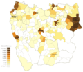 1910 Austrian census - percentage of German-speaking population