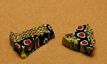 Fragments of tile from the Jawsaq al-Khaqani palace, Abbasid Samarra, Iraq, ca. 836 AD