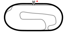 Layout of Atlanta International Raceway, used until 1996