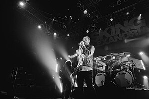 Asking Alexandria performing in November 2016