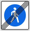 5.41 End of pedestrian zone