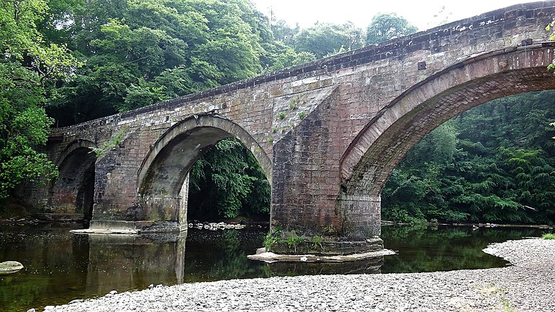 File:Bridge at Milton and Stair, River Ayr. South Ayrshire. View downstream.jpg