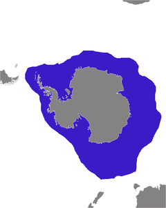 Distribuição geográfica da foca-leopardo