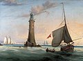 Image 27Smeaton's Eddystone Lighthouse, 9 miles out to sea. John Smeaton pioneered hydraulic lime in concrete which led to the development of Portland cement in England and thus modern concrete. (from Culture of the United Kingdom)