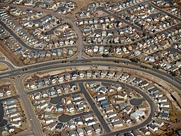 Aerial view of Colorado Springs