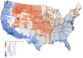 Per capita thyroid doses in the continental United States of iodine-131 resulting from all exposure routes from all atmospheric nuclear tests conducted at the Nevada Test Site