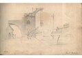 1873-1874 - A. C. KREBS: sketchbook in Brest and Nantes: The revolver crane of the Brest military arsenal. [3]