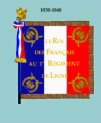 Drapeau modèle de 1830 (avers)