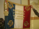 Vlag van die 51ste infanterieregiment (Mourmelon-le-Grand, Frankryk), voorkant