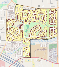 Map of district boundaries and contributing resources.