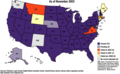 Image 27Map showing U.S. states where anti-BDS legislation has passed, is pending, or has failed as of November 2023 (from Freedom of speech by country)