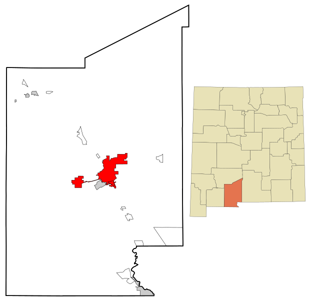 File:Dona Ana County New Mexico Incorporated and Unincorporated areas Las Cruces Highlighted.svg