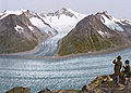 Eggishorn, großer Aletschgletscher um 1900 (CH,VS)