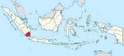 Provinsens läge i Indonesien.