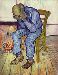 Vincent van Gogh, wat self 'n depressielyer was, se werk van ’n man se wanhoop tydens depressie.