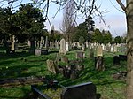 Tombstones in Wrexham Cemetery